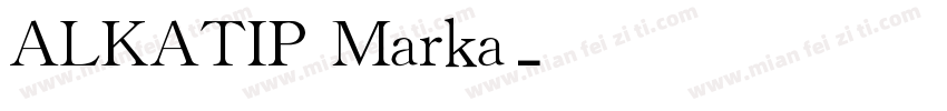 ALKATIP Marka字体转换